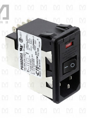 6609951-4【PWR ENT MOD RCPT IEC320-C14 PNL】