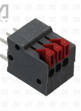 32.4453【PUSHIN PCB TERM 3P 2.54MM 6A GRY】