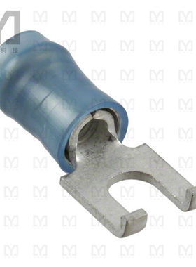 320861【CONN SPADE TERM 14-16AWG #6 BLU】