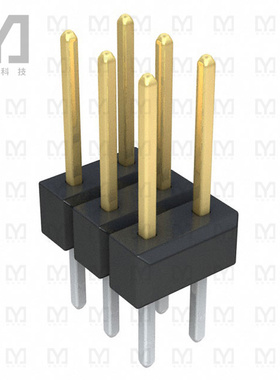 0010897062【CONN HEADER VERT 6POS 2.54MM】