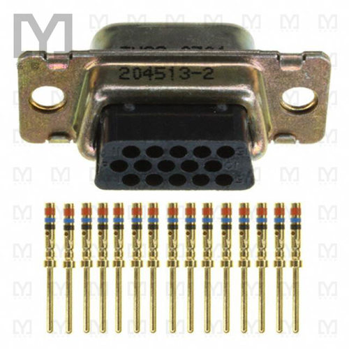 204513-2【CONN DSUB HD PLUG 15POS PNL MNT】