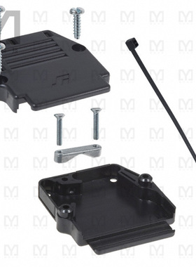 863093C25ALF【CONN BACKSHELL 25POS 90DEG BLACK】