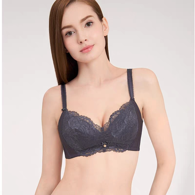A29/无钢圈蕾丝舒适薄收副乳聚拢文胸内衣11-1558