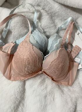 黛安性感蕾丝性感聚拢文胸女深V水袋加厚调整型内衣11-1986