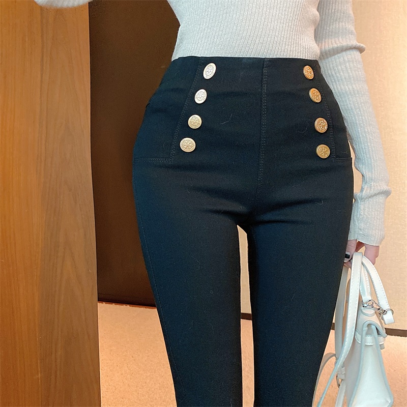 Real shot ~ real price ~ double breasted tight super elastic Leggings for women with slim legs and black leggings