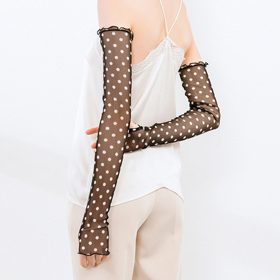 夏季新款真丝防晒袖套女透气薄款