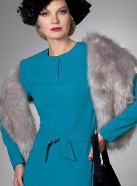 湖蓝色棉弹力针织连衣裙欧美休闲定制做party tailored dresses