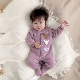 外贸童装 摇粒绒包脚连体衣爬服新生儿哈衣婴儿连身衣 男女宝宝长袖