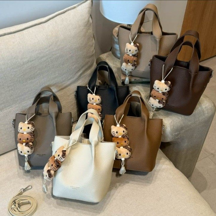 韩系菜篮子水桶包包女式2026新款百搭单肩斜挎包高级感通勤手提包,箱包皮具/热销女包/男包,水桶包,淘宝优惠券,粉丝福利购,淘宝优惠卷