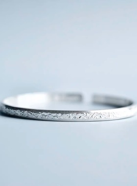 新中式原创姜央纯银情侣手镯对镯