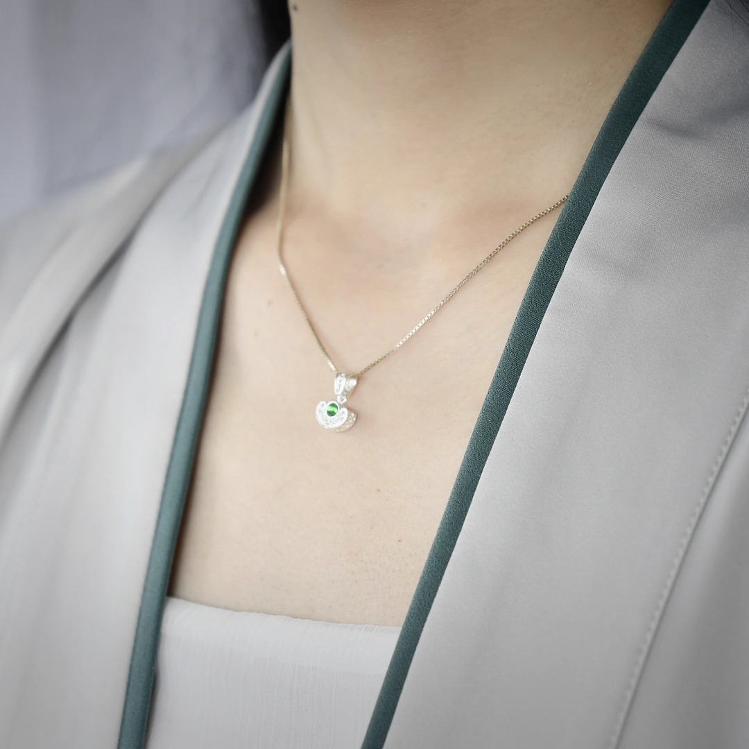 姜央纯银锁骨链国风新中式