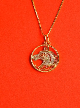 生肖马姜央原创国风花丝生肖系列