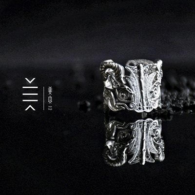 吊坠戒指两用神兽姜央纯银国风