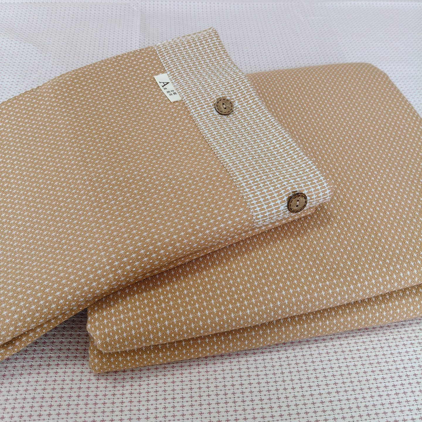 母婴级精梳棉老粗布提花床单