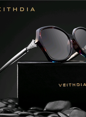 Veithdia偏光太阳镜大框潮女时尚