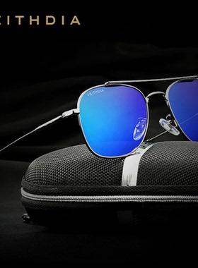 Veithdia/威斯．蒂亚 男士炫彩偏光太阳镜大框蛤蟆镜开车驾驶眼镜