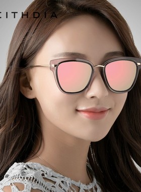 Veithdia偏光镜圆形时尚女太阳镜