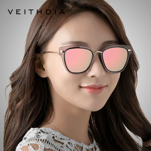 Veithdia偏光镜圆形时尚女太阳镜