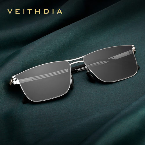 Veithdia/威斯．蒂亚 男士高清尼龙偏光镜方框太阳镜防紫外线墨镜