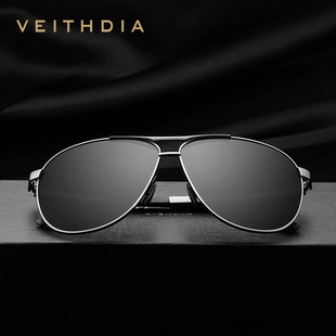 Veithdia 墨镜钓鱼镜 威斯．蒂亚 大框蛤蟆镜防紫外线骑行眼镜男士