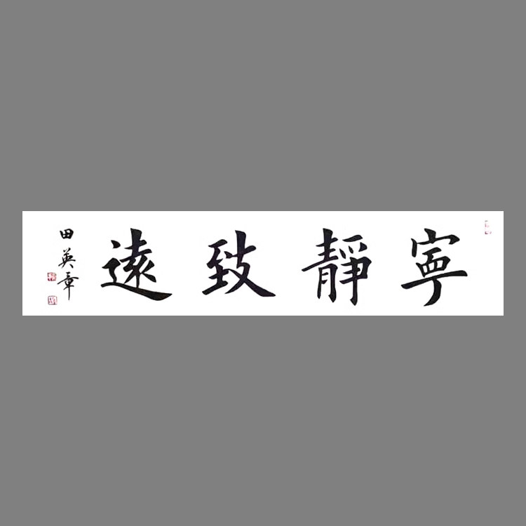 田英章书法手写临摹作品办公室书房客厅宁静致远厚德载物精品装饰