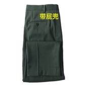 加厚裤 带屁兜款 商务休闲裤 松枝绿冬裤 冬裤 冬季 直筒裤 仿毛哔叽冬裤