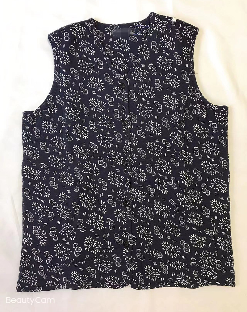 艾米依中老年蚕丝棉马甲加肥坎肩