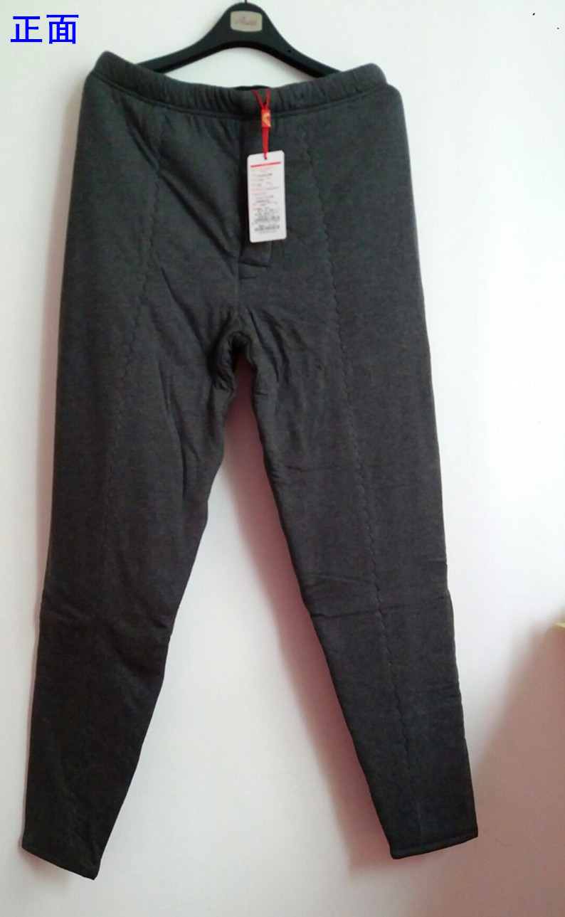 艾米依中老年新款纯棉保暖桑蚕丝贴身爸爸装男装棉衣纯色棉裤