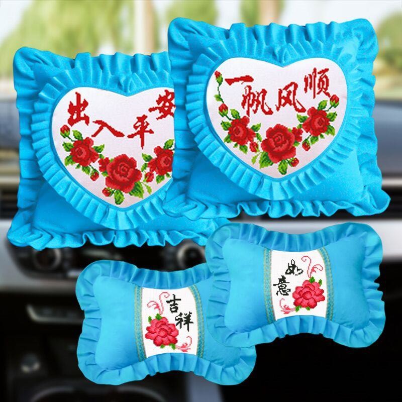 十字绣抱枕出入平安十字绣新款