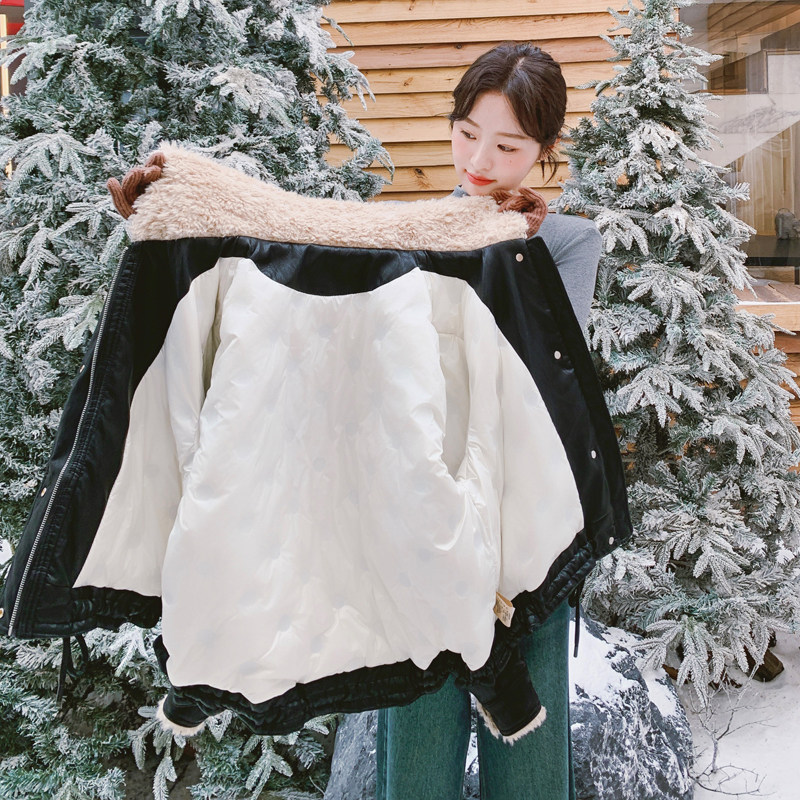 【新品】RF2B149-51103-P275-控398羊羔毛领90绒羽绒皮衣,女装羽绒服,2B149