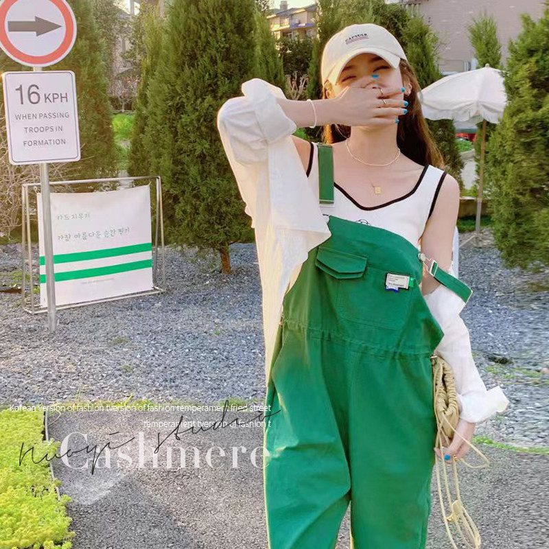 【现货】2022新款工装背带裤女255-2207-P95控158，女装休闲裤，浙宝288（原255）