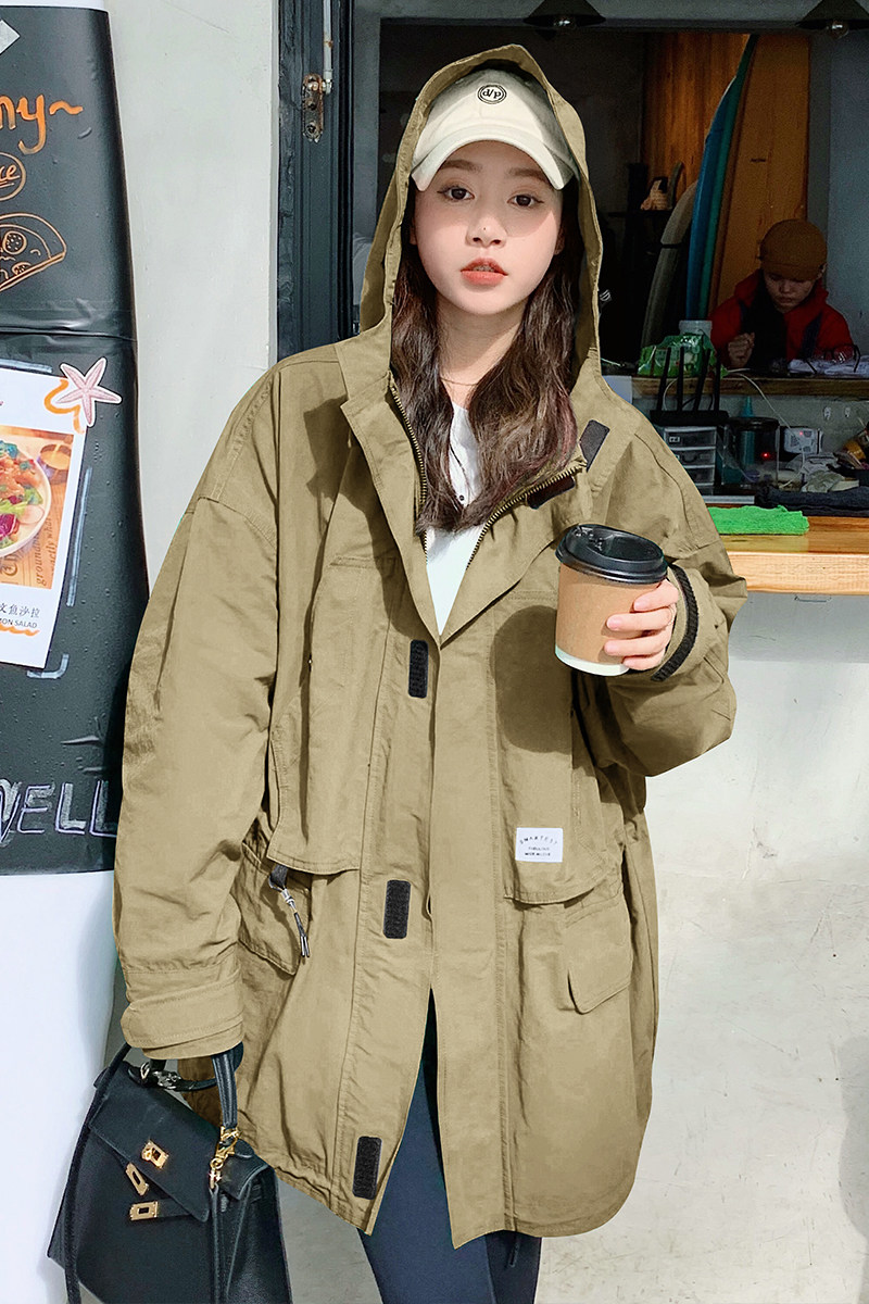 【现货】2203春装新款宽松休闲工装风衣短外套255-2202-P145控198,女装风衣,浙宝288（原255）