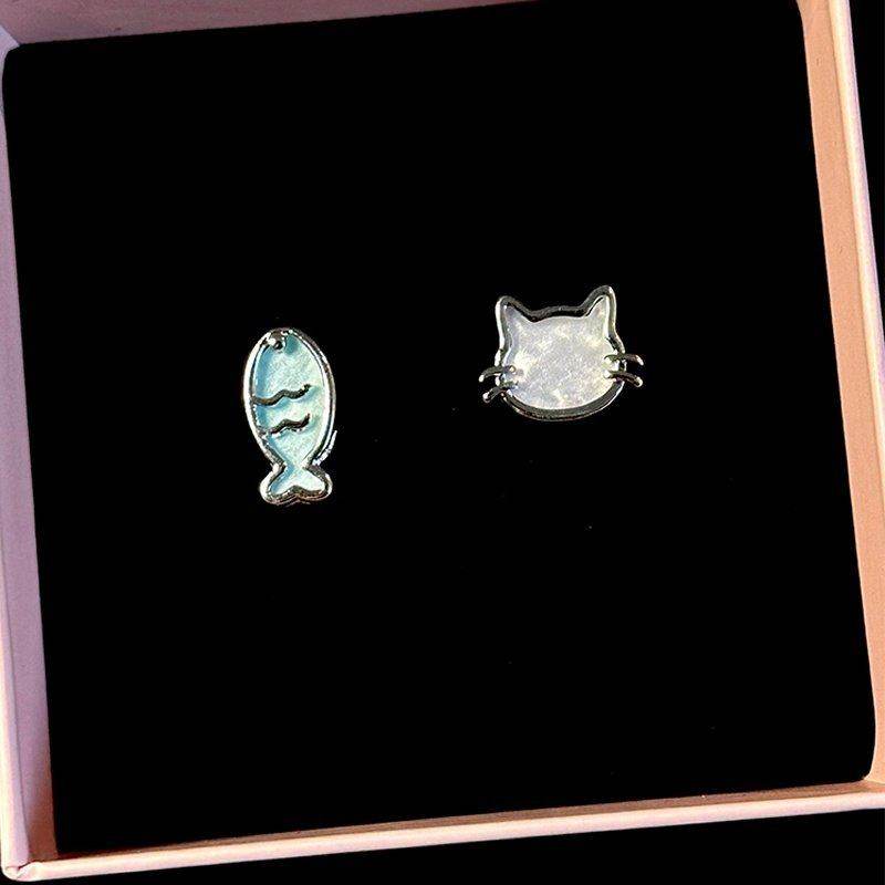日常百搭可爱猫咪小鱼造型耳钉女精致大气设计感耳环简约甜美耳饰,饰品/流行首饰/时尚饰品新,耳钉,淘宝优惠券,粉丝福利购,淘宝优惠卷