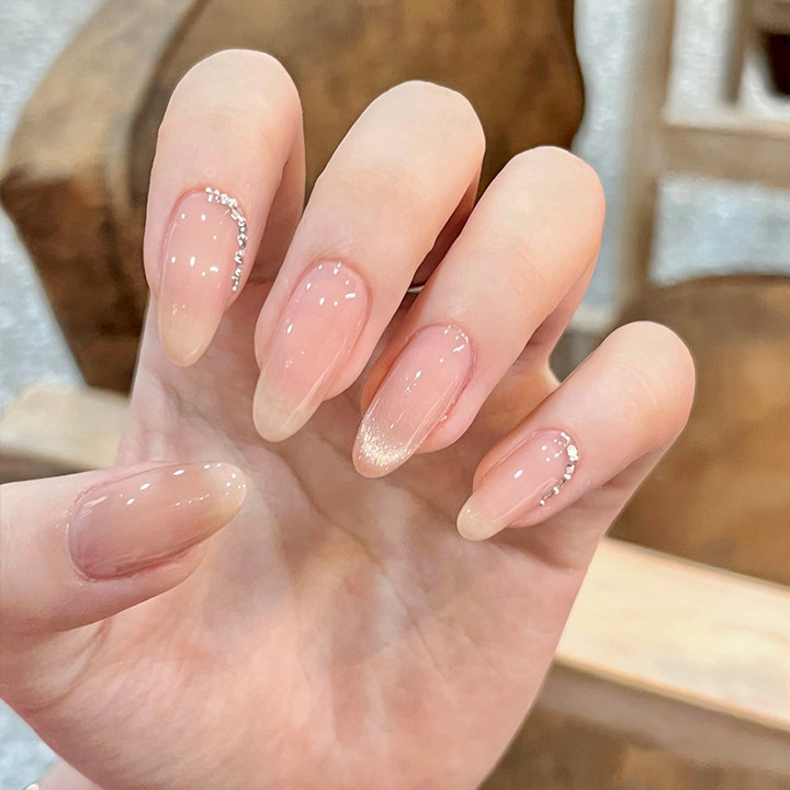 kittygem纯欲裸色甄嬛手工穿戴甲