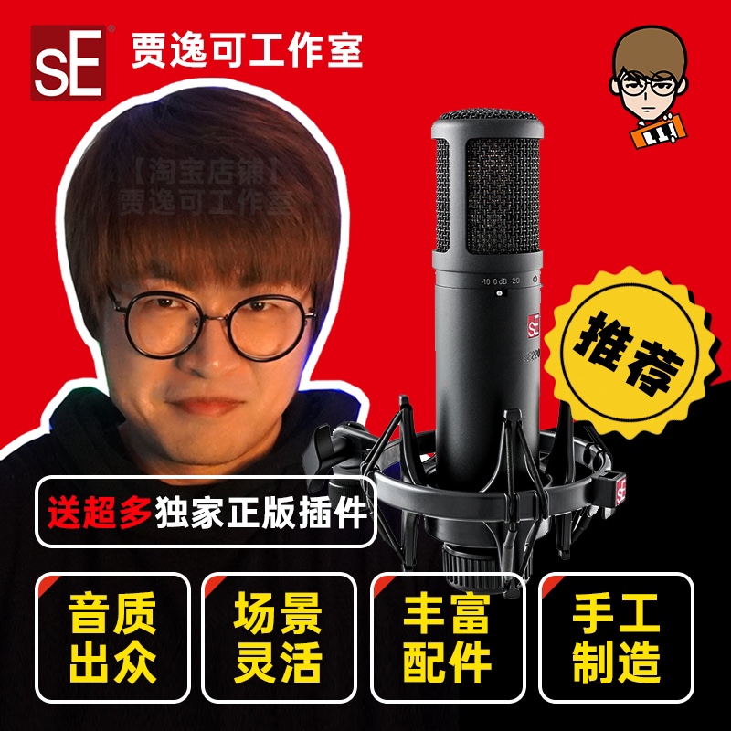 SEK歌大振膜专业录音电容有声书