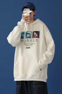 @中性 秋季卡通连帽卫衣男士外套帽衫夹克几物W514-P40控58图片