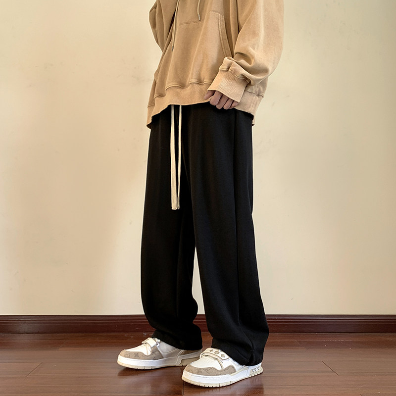 高品质包边脚口铜扣织带开叉直筒抽绳卫裤休闲裤DYK001-P55控78,男装休闲裤,星座216(原A116)