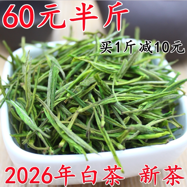 2026雨前白茶安吉茶农直销奶白茶