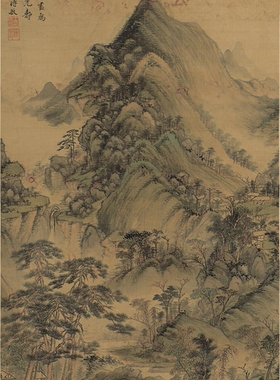 王时敏松风叠嶂图凝晖阁高清