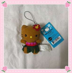 【小衣橱杂货铺】中古hellokitty迷你夏威夷扶桑花草裙关岛限定