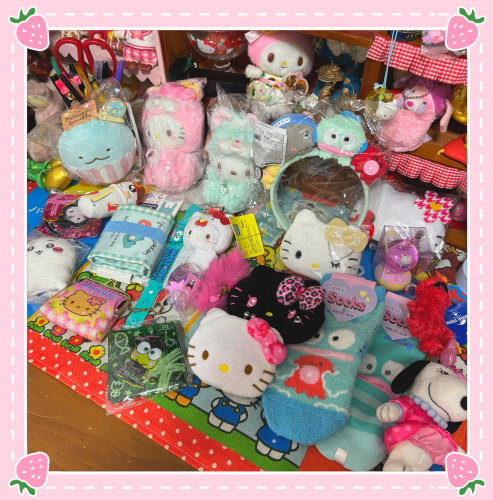 【小衣橱杂货铺】日本带回中古HelloKitty丑鱼帕恰狗挂件袜子玩偶
