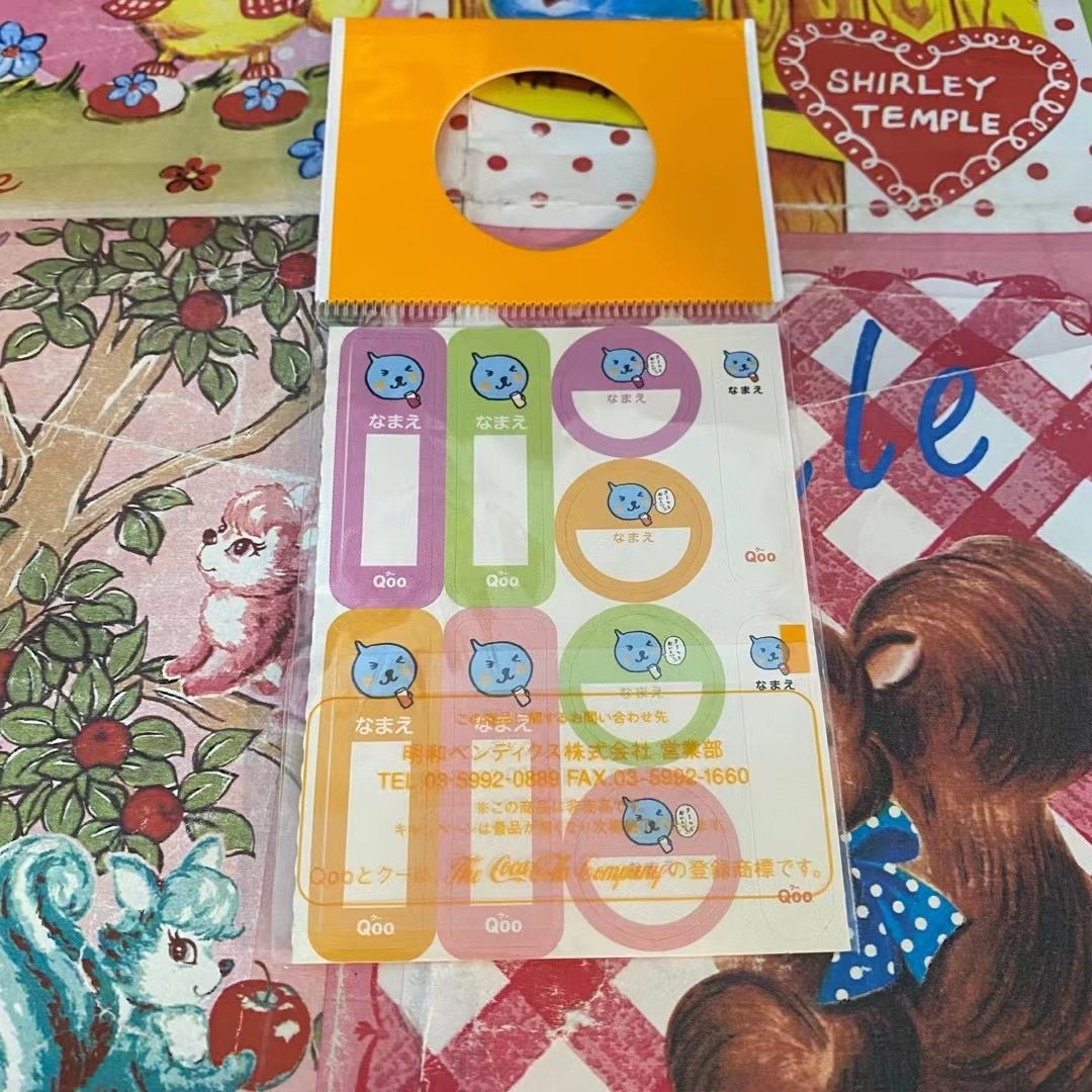 【小衣橱杂货铺】日本带回昭和绝版酷儿中古卡通贴纸