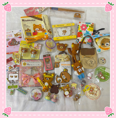 【小衣橱杂货铺】日本带回轻松熊HelloKitty挂件玩偶扑克牌