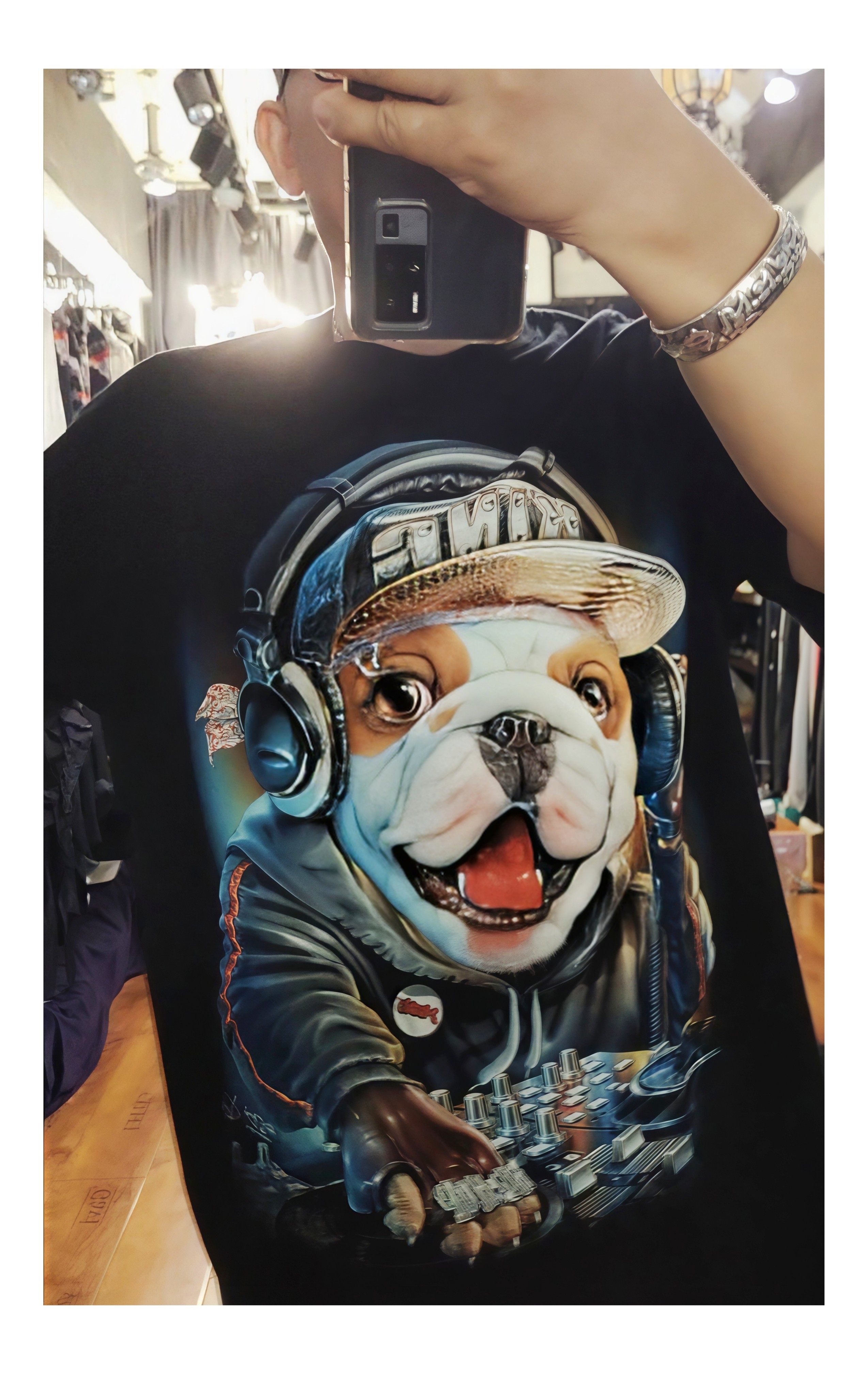  手慢无 泰国潮牌DJ斗牛犬TT恤
