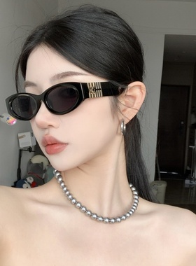 欧美复古猫眼太阳镜女高级感2025