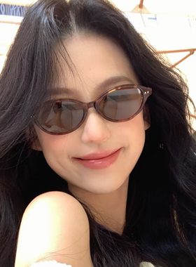 2025新款豹纹小框猫眼书呆子墨镜