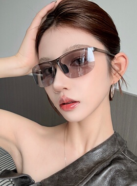 复古超轻大框显瘦防晒灰色太阳镜