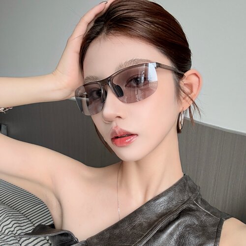 复古超轻大框显瘦防晒灰色太阳镜