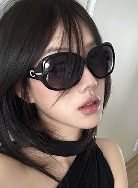 千禧复古辣妹黑色显瘦驾驶墨镜