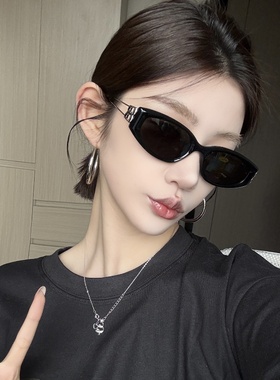 欧美辣妹金属镂空腿老钱风太阳镜